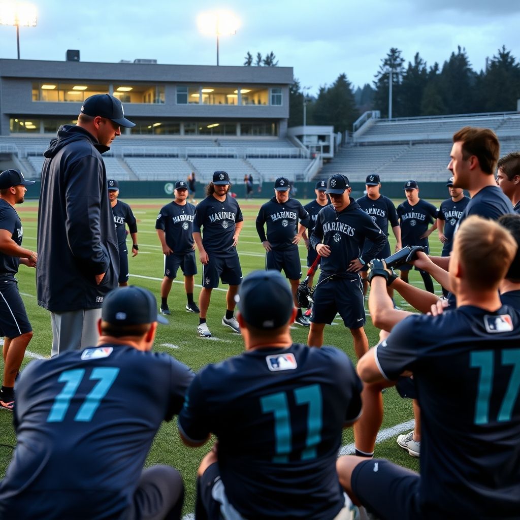 澳亚国际在线登录-西雅图海湾者教练组强化体能训练，备战关键战