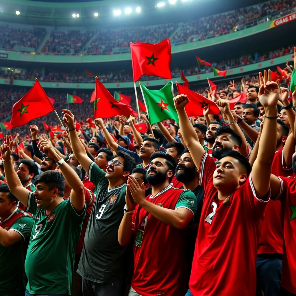 澳亚国际ay-摩洛哥瓦赫达球迷现场助威，激发球队夺冠斗志