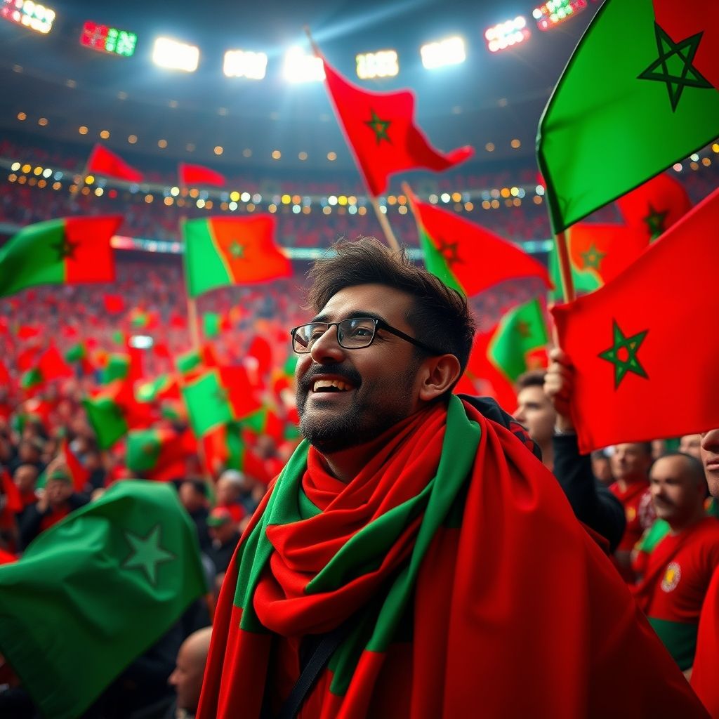 澳亚国际ay-摩洛哥瓦赫达球迷现场助威，激发球队夺冠斗志